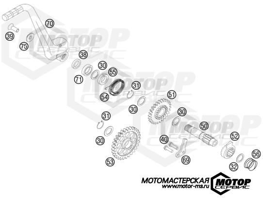 KTM Enduro 250 EXC-F 2012 KICK STARTER