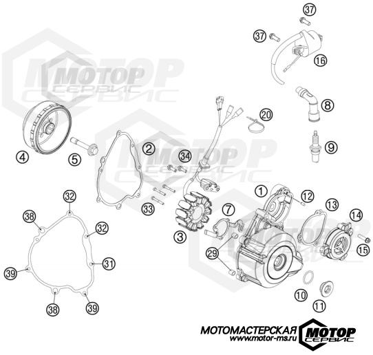 KTM Enduro 250 EXC-F 2012 IGNITION SYSTEM