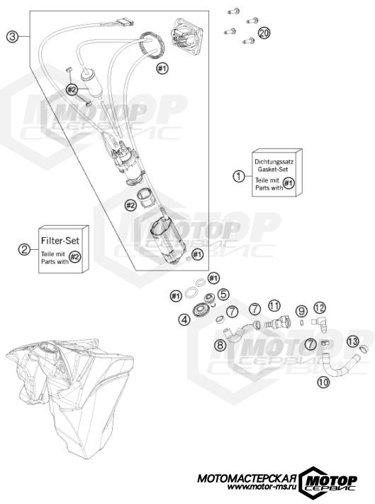 KTM Enduro 250 EXC-F Six Days 2012 FUEL PUMP