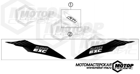 KTM Enduro 500 EXC 2012 DECAL