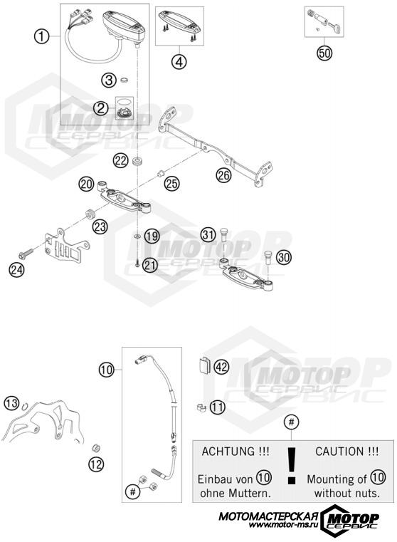 KTM Enduro 200 EXC 2012 INSTRUMENTS / LOCK SYSTEM