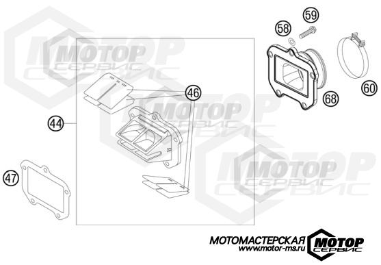 KTM Enduro 125 EXC 2012 REED VALVE CASE
