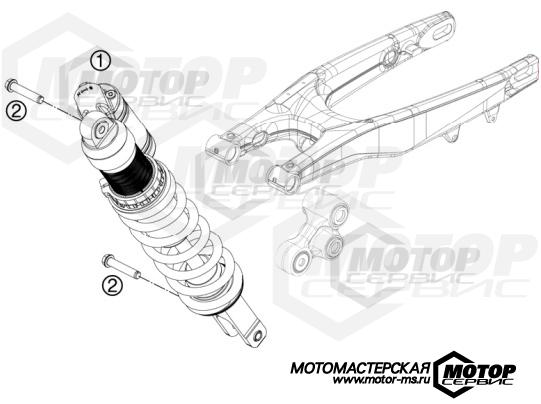 KTM MX 350 SX-F Cairoli Replica 2012 SHOCK ABSORBER