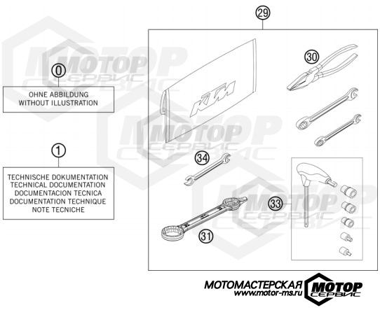 KTM MX 350 SX-F Cairoli Replica 2012 ACCESSORIES KIT