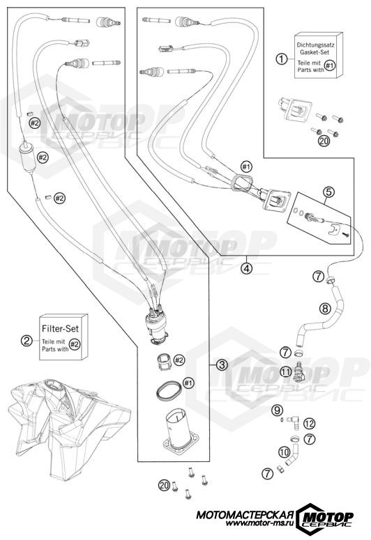 KTM MX 350 SX-F 2012 FUEL PUMP