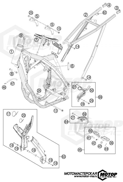 KTM MX 250 SX-F Roczen Replica 2012 FRAME