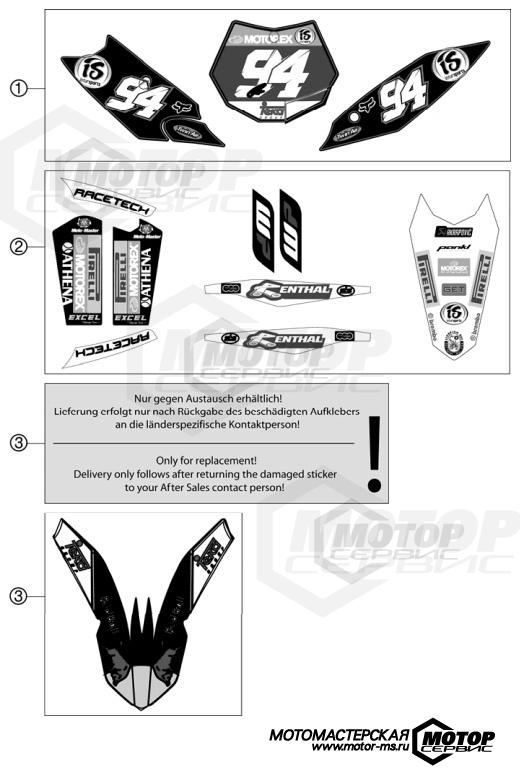 KTM MX 250 SX-F Roczen Replica 2012 DECAL