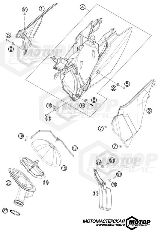 KTM MX 250 SX-F 2012 AIR FILTER