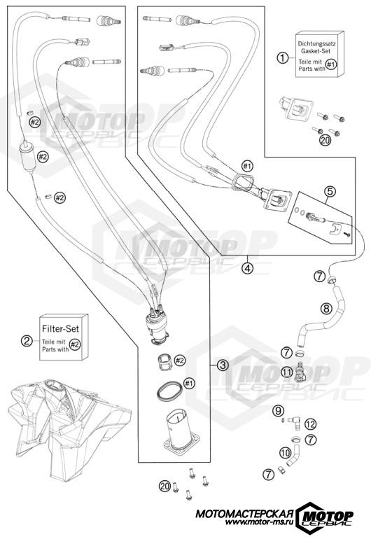 KTM MX 250 SX-F 2012 FUEL PUMP
