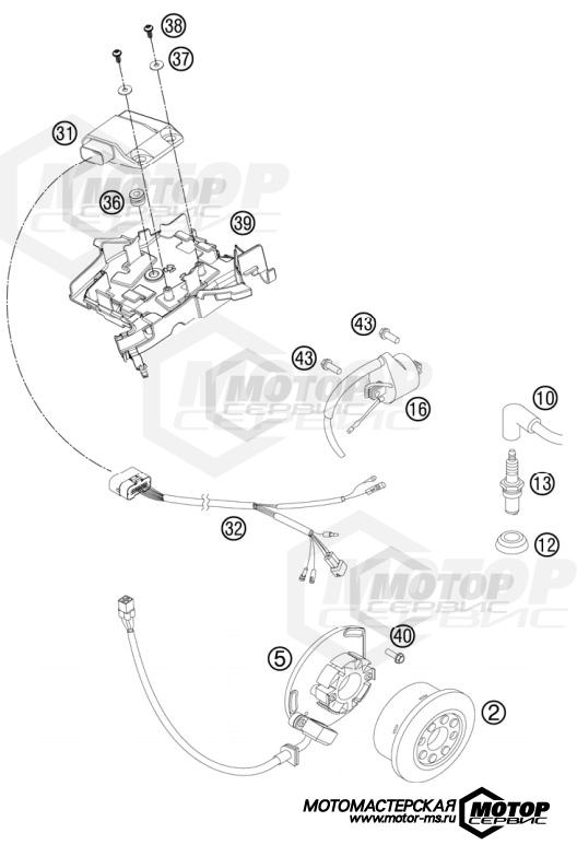 KTM MX 250 SX 2012 IGNITION SYSTEM