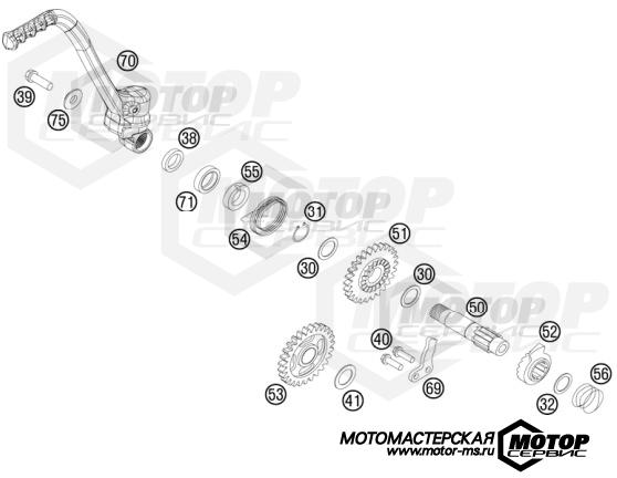 KTM MX 150 SX 2012 KICK STARTER