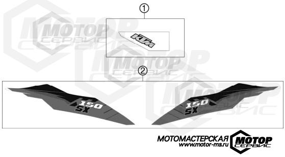 KTM MX 150 SX 2012 DECAL