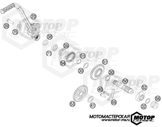 KTM MX 125 SX 2012 KICK STARTER