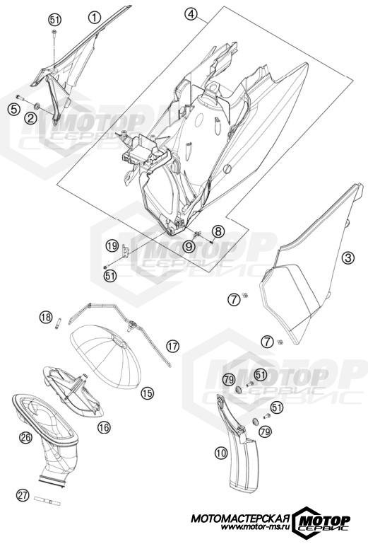 KTM MX 125 SX 2012 AIR FILTER