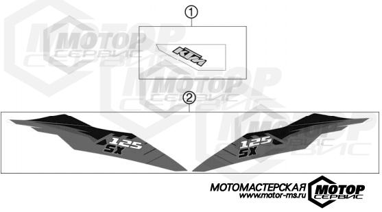 KTM MX 125 SX 2012 DECAL