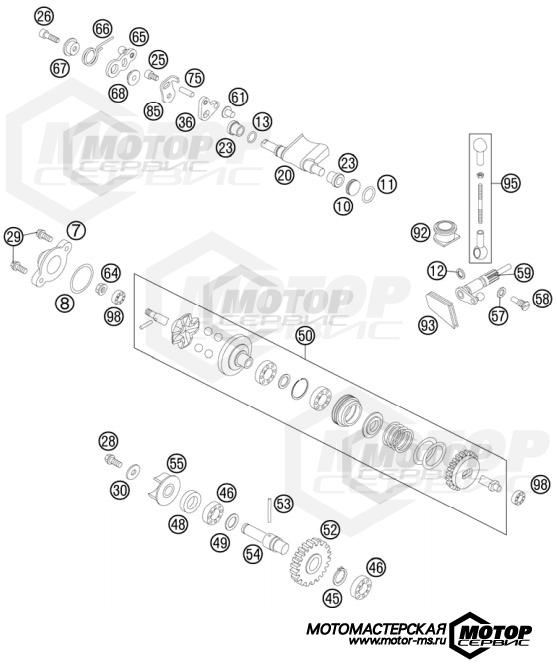 KTM MX 85 SX 19/16 2012 EXHAUST CONTROL
