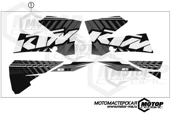 KTM MX 85 SXS 17/14 2012 DECAL