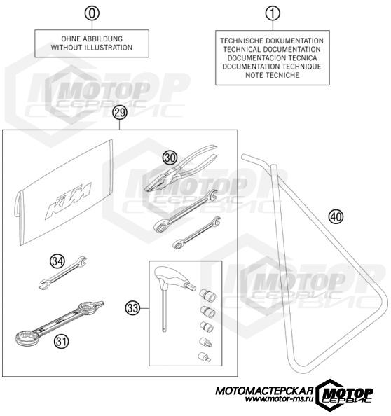 KTM MX 85 SXS 17/14 2012 ACCESSORIES KIT