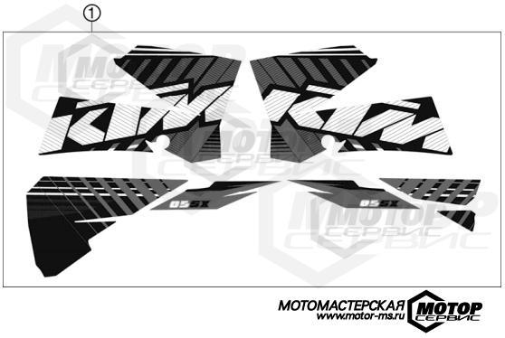 KTM MX 85 SX 19/16 2012 DECAL