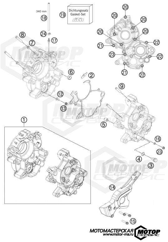 KTM MX 65 SX 2012 ENGINE CASE