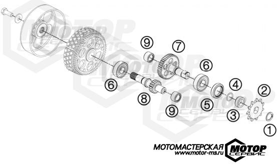 KTM MX 50 SX 2012 TRANSMISSION