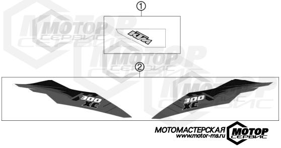 KTM Enduro 300 XC 2012 DECAL