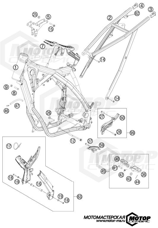 KTM Enduro 250 XC 2012 FRAME