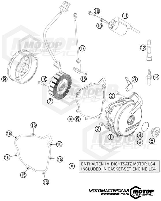 KTM Naked 690 Duke R 2011 IGNITION SYSTEM