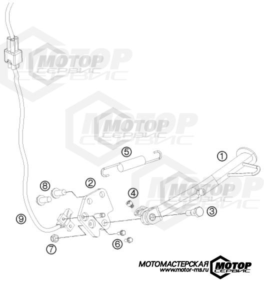 KTM Naked 125 Duke 2011 SIDE / CENTER STAND