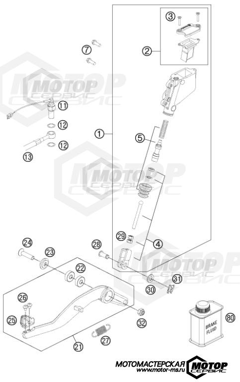 KTM Supermoto 990 Supermoto R 2011 REAR BRAKE CONTROL