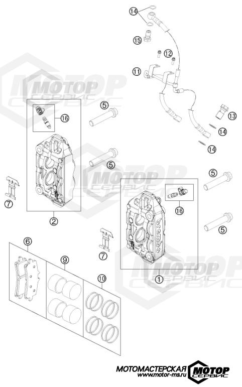 KTM Supermoto 990 Supermoto R 2011 BRAKE CALIPER FRONT