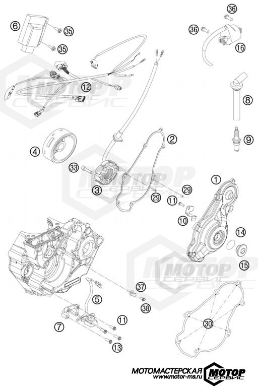 KTM MX 450 SX-F 2011 IGNITION SYSTEM
