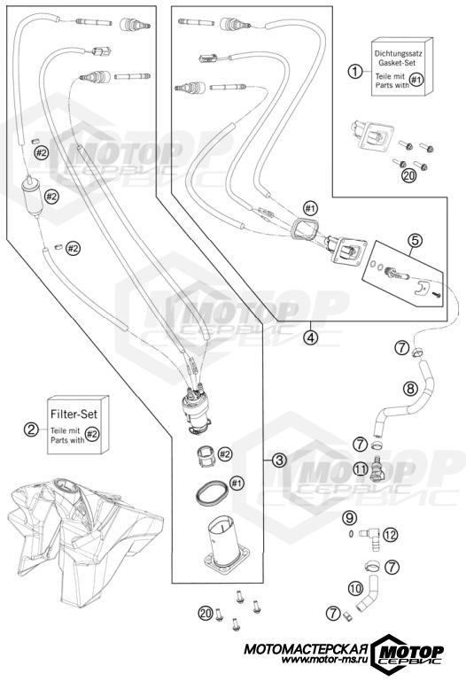 KTM MX 350 SX-F 2011 FUEL PUMP