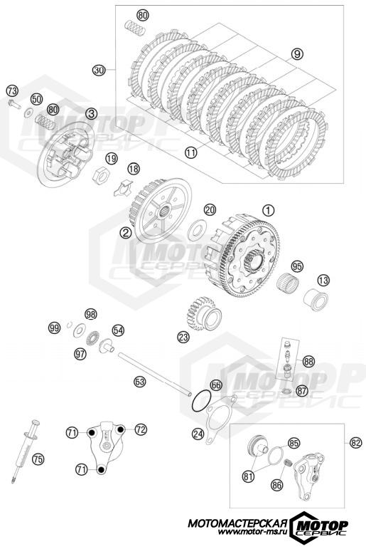 KTM MX 250 SX-F 2011 CLUTCH