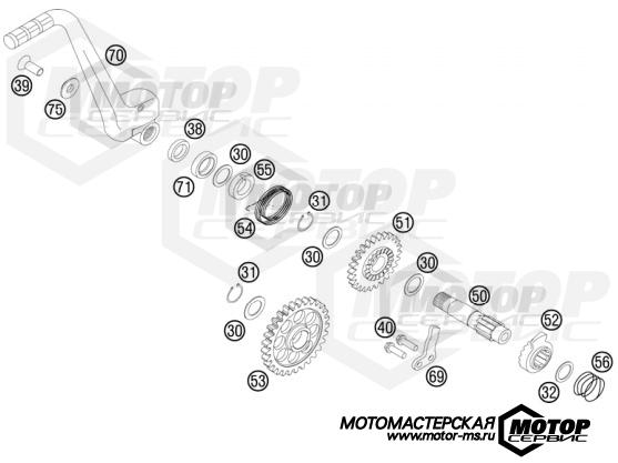 KTM MX 250 SX-F 2011 KICK STARTER