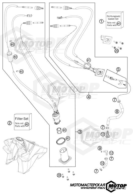 KTM MX 250 SX-F Musquin Replica 2011 FUEL PUMP