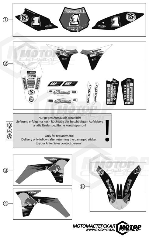 KTM MX 250 SX-F Musquin Replica 2011 DECAL