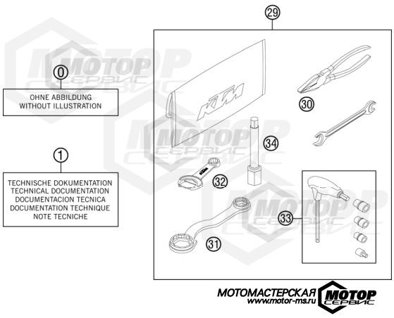 KTM MX 250 SX-F Musquin Replica 2011 ACCESSORIES KIT