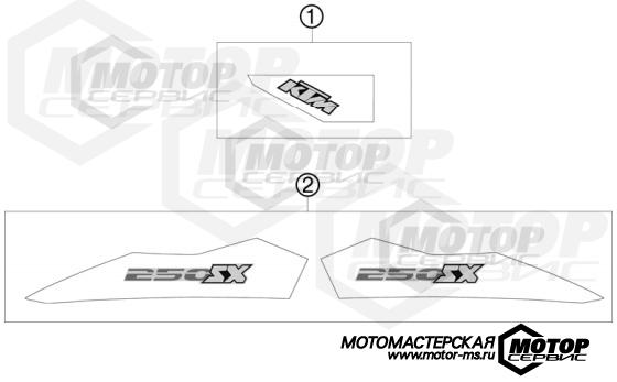 KTM MX 250 SX 2011 DECAL