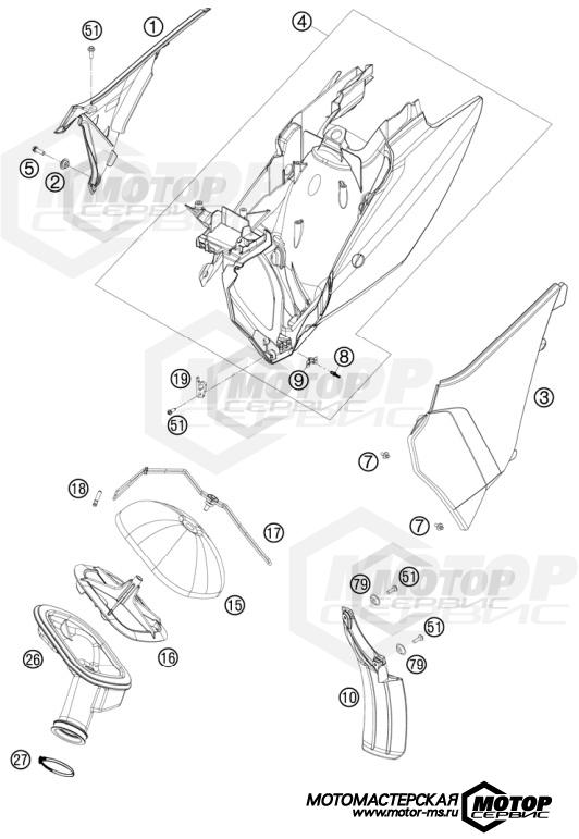 KTM MX 150 SX 2011 AIR FILTER