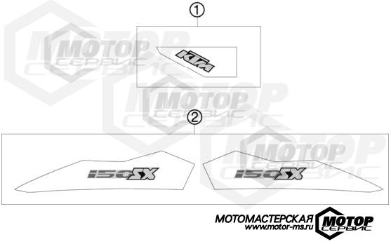 KTM MX 150 SX 2011 DECAL