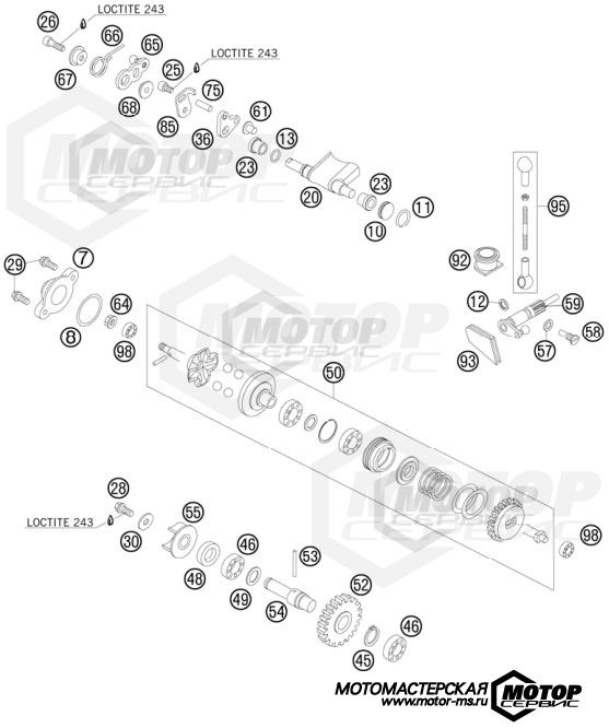 KTM MX 85 SX 19/16 2011 EXHAUST CONTROL