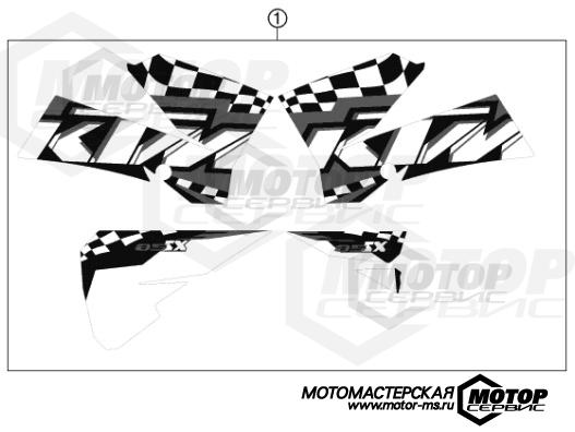 KTM MX 85 SX 19/16 2011 DECAL