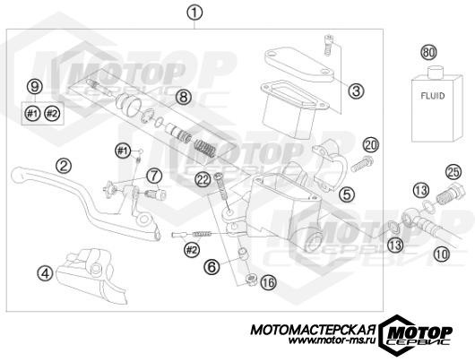 KTM MX 65 SX 2011 HAND BRAKE CYLINDER