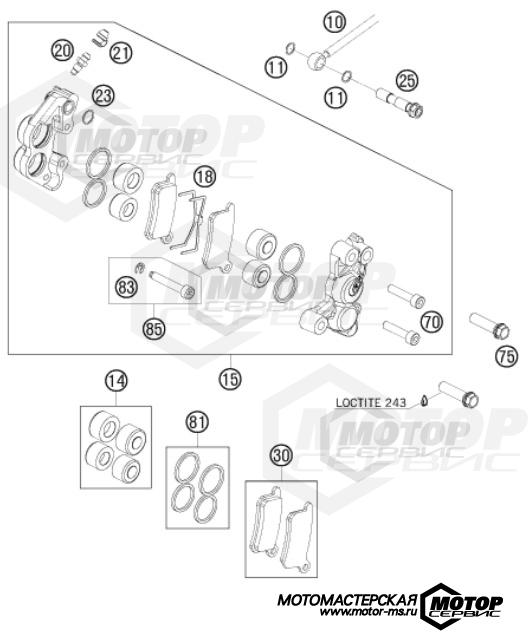 KTM MX 65 SX 2011 BRAKE CALIPER FRONT