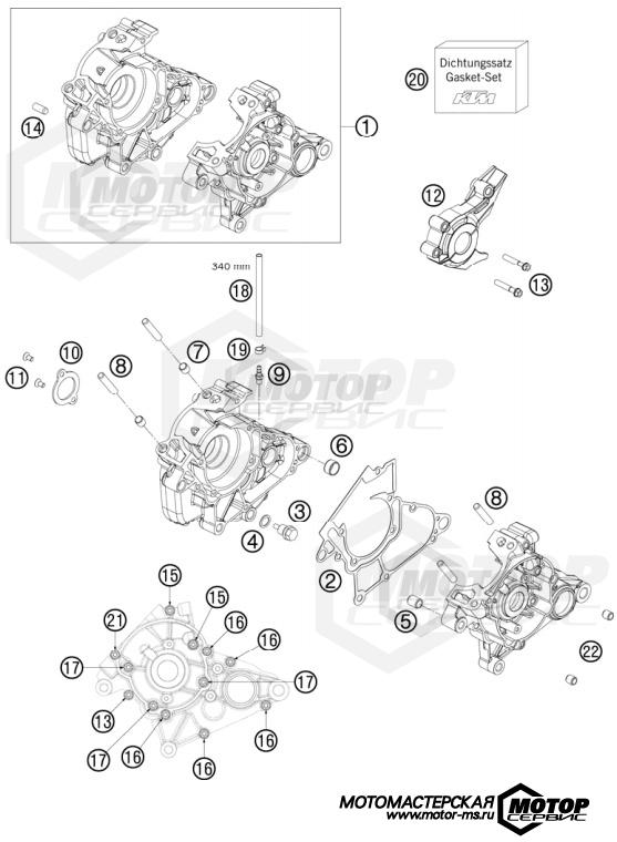 KTM MX 50 SX 2011 ENGINE CASE