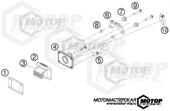 KTM MX 50 SX Mini 2011 REED VALVE CASE