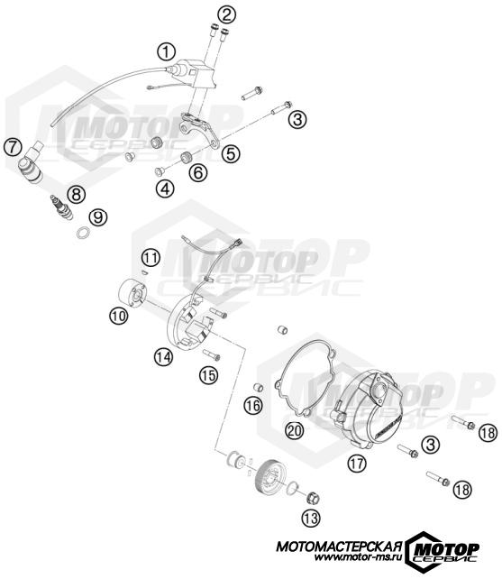 KTM MX 50 SX Mini 2011 IGNITION SYSTEM