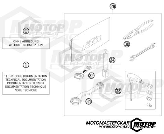 KTM Enduro 250 EXC-F Six Days 2011 ACCESSORIES KIT