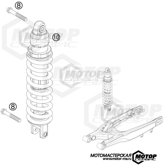 KTM Enduro 250 EXC-F Factory Edition 2011 SHOCK ABSORBER